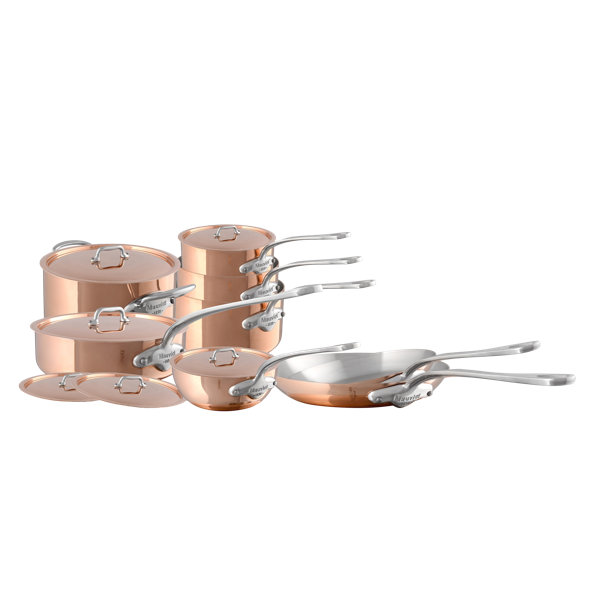 Mauviel M'150 S 14 Piece NonStick Copper Cookware Set Wayfair